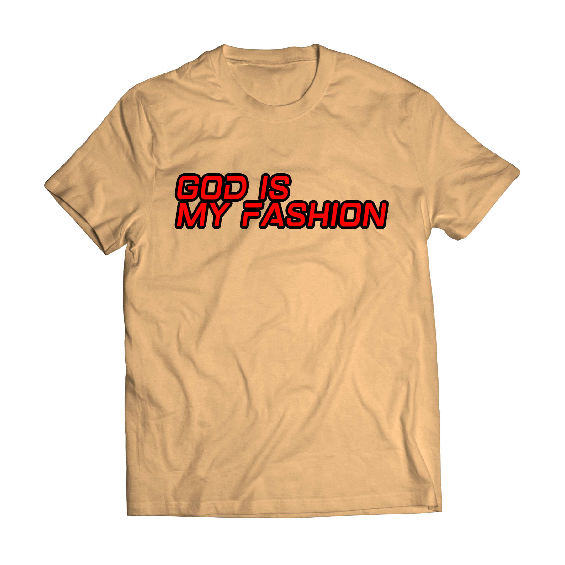 Cream God Is My Fashion Tee